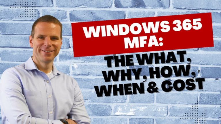 Windows 365 MFA video