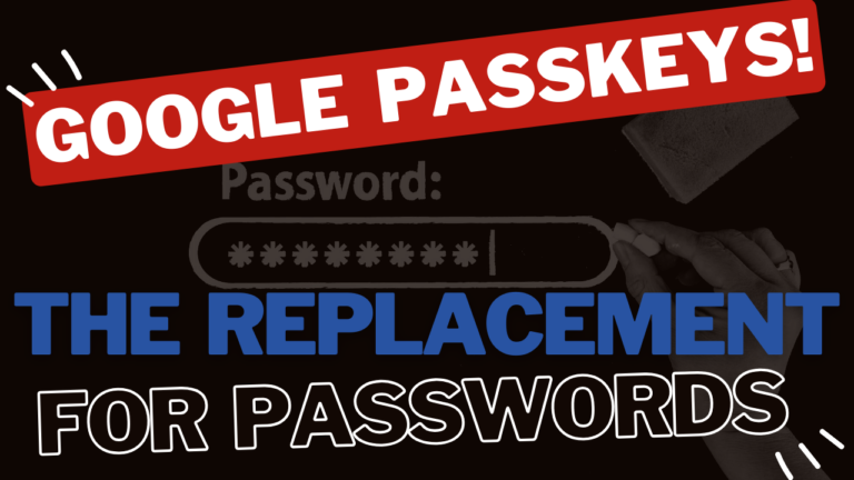 Ad about Google passkeys